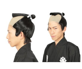 グッズ　お侍くん侍　サムライ　武士　カツラ　かつら　ヘアー　ウィッグ　パーティ　ハロウィン　コスプレ　コスチューム　衣装　仮装　かわいい
