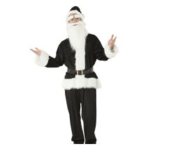 メンズ　GOGOサンタサンブラック　サンタ　クリスマス　コスプレ　コスチューム　衣装　仮装　パーティ　かわいい