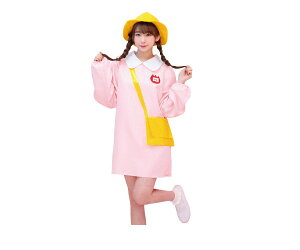 レディ ももいろようちえん制服 幼稚園 スモック ガール 仮装 衣装 集団仮装 集団コスプレ コスプレ コスチューム ハロウィン パーティ イベント かわいい