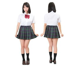 レディ　シェリーズクローゼット　 チェックスクール制服　学生　学校　スクール　ガール　ハロウィン　衣装　仮装　コスプレ　コスチューム　イベント　宴会　パーティ　集団　集団仮装　集団コスプレ　アイテム　かわいい