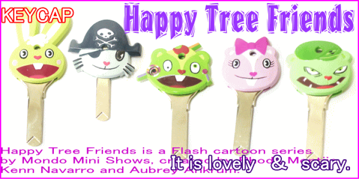 HAPPY TREE FRIENDS　ハピツリ　キーチェーン　【毎日値下げ中】 ハッピーツリーフレンズ ギグルス ショッキングキーチェーン