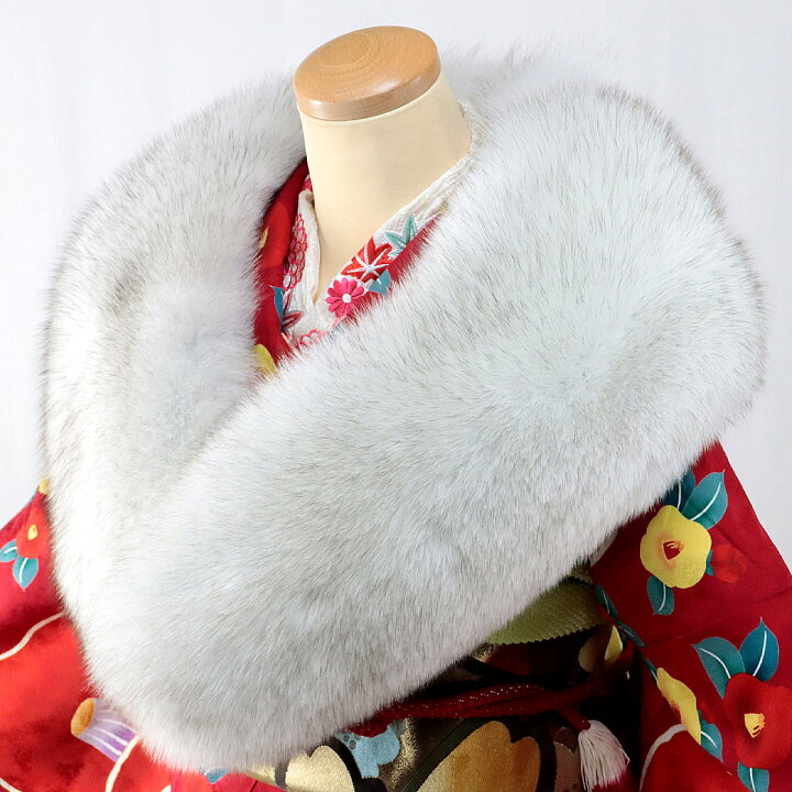 楽天市場】saga fox ブルーフォックスショール -17- フォックスファー  