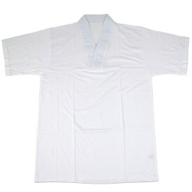 Tシャツ半襦袢 男性用 半袖 半衿付き 日本製 綿100% 衿4色 M/L/LL-Size