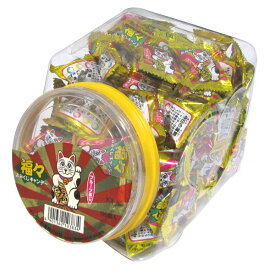 キッコー製菓 ポット入り福々おみくじキャンデー 100入【駄菓子 通販 おやつ 子供会 景品 お祭り くじ引き 縁日】