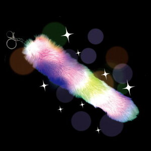 光る!もふふ〜しっぽチャーム 12入【景品 おもちゃ 子供会 お祭り くじ引き 縁日 お子様ランチ】