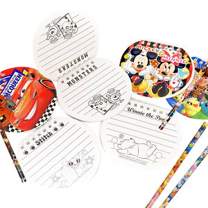 ディズニー丸型ノート&鉛筆セット 24入【景品 おもちゃ 子供会 お祭り くじ引き 縁日 お子様ランチ】