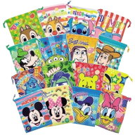 ディズニー顔柄巾着袋 駄菓子詰め合わせ 1個【駄菓子 通販 おやつ 子供会 景品 お祭り くじ引き 縁日】