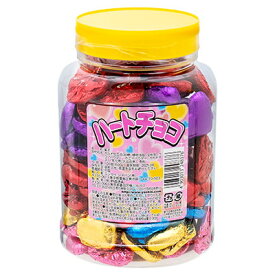 やおきん ハートチョコ 100入【駄菓子 通販 おやつ 子供会 景品 お祭り くじ引き 縁日 バレンタイン】