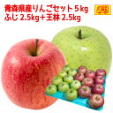 青森県産りんご　訳あり　スマートフレッシュ　クール便可　王林・有袋ふじ5kgセット