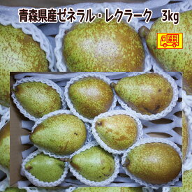 青森県産 洋梨 　ゼネラルレクラーク　　3kg・5kg　ご家庭用・贈答用も選べる！