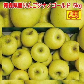 青森県産　りんご　ご家庭用　シナノゴールド5kg　パック詰め　送料無料！