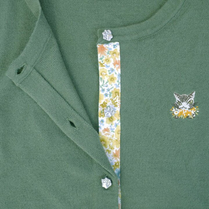 楽天市場】ダヤン 服 わちふぃーるど 猫足ボタンニットカーデ ミモザ  
