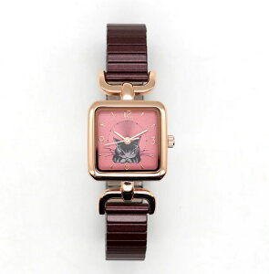 【只今、福引プレゼント開催中】ダヤン 時計 わちふぃーるど じゃばら 腕時計 うでぐみ(シルバー/PG) レディース ウォッチ アクセサリー ブレス 猫 猫柄 ねこ ネコ 猫のダヤン ブランド か