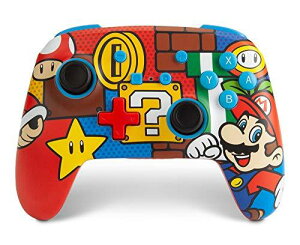ysAiz PowerA GnXh CX Rg[[ jeh[ XCb`p }I Enhanced Wireless Controller for Nintendo Switch - Mario Pop