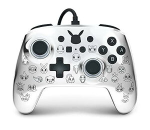 ysAiz PowerA GnXh CX Rg[[ jeh[ XCb`p sJ`E ubNVo[ Enhanced Wireless Controller for Nintendo Switch - Pikachu Black & Silver