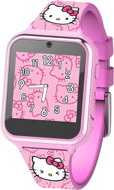 【並行輸入品】 ハローキティ スマートウォッチ タッチスクリーン 腕時計 キティちゃん おもちゃ 時計 カメラ 自撮り セルフィー キティ 男の子 女の子 プレゼント 誕生日 クリスマス 女の子 男の子 Accutime Hello Kitty Pink Educational Learning Touchscreen Kids Smart
