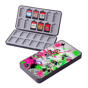 【並行輸入品】 スプラトゥーン 任天堂 スイッチ スイッチライト 収納 Switch ソフトケース カード収納ケース Micro SD 24枚 ソフト 24枚 Switch Lite Switch有機ELモデル対応 ゲームカード 収納ボック