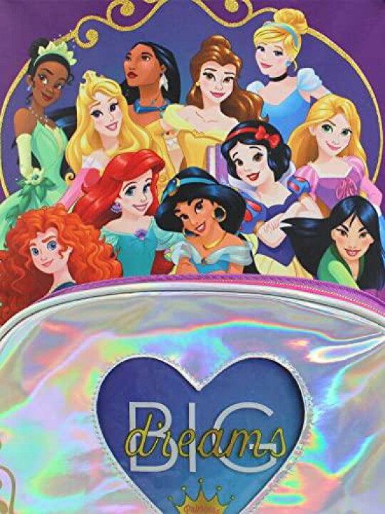 激安先着 ディズニー プリンセス リュック シンデレラ ラプンツェル アリエル ベル 女の子 バッグパック 可愛い Disney Princess Girls 16 Inch School Backpack Bag One Size Purple Pink Fucoa Cl