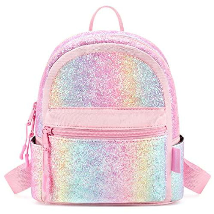 楽天市場】【並行輸入品】 レインボー リュック バッグパック ラメ 