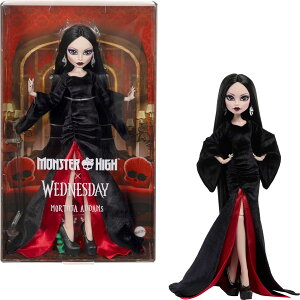 �����X�^�[�n�C × �E�F���Y�f�[ ���[�e�B�V�A�E�A�_���X �R���N�^�[�Y�h�[�� Monster High Wednesday �t�B�M���A �h�[���X�^���h�t�� �S�V�b�N�h�[�� �������V�� �܂܂��� �������� �a���� �N���X