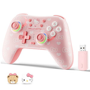 �n���[ �L�e�B Switch�R���g���[���[ ���C�����X Bluetooth 2.4G RGB���C�g �z�[���G�t�F�N�g �W���C���U���Ή� Nintendo Switch PC iOS Android �X�C�b�` �������V�� �܂܂��� �������� �a���� �N���X�}�X 