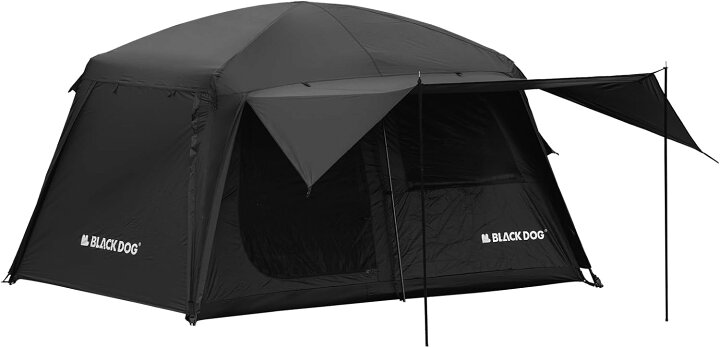 楽天市場】BLACKDOG ロッジ型テント 峯宛6.8 4-6人用 耐水圧5000mm 