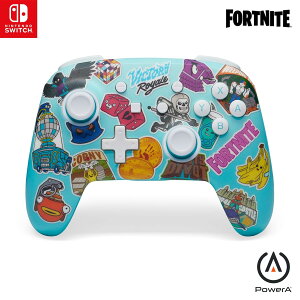 PowerA tH[giCg  CX Rg[[ Nintendo Switch/Switch 2 / Switch Lite/OLEDfp - Fortnite Sticker Mania - Q[pbhAQ[Rg[[ACZXi XCb` X