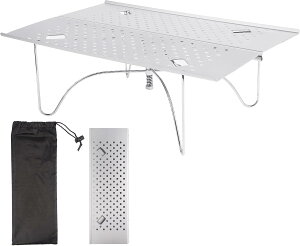 Lynvora �܂肽���݃e�[�u�� ���y��290g �~�j �A�E�g�h�A�e�[�u�� X�^����\�� �ω׏d30kg �R���p�N�g �g�ѕ֗� �h�� �ύ��� �ϋv�� �A���~���� �L�����v �o�R �c�[�����O �n�C�L���O �s�N�j�b�N 