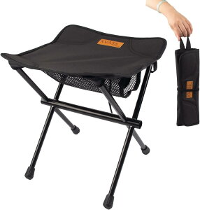 KVASS アウトドアチェア 折りたたみ椅子 コンパクト 持ち運び 折り畳み 椅子 チェア アルミ 超軽量 耐荷重100kg 一体型収納袋 収納簡単 小さい イス ミニチェア 登山 釣り キャンプ レジャー 運