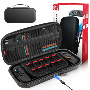 Nintendo Switch 2 P[X LOP[X [{̓ŏ[dΉ] XgxP[X Q[J[h10[ (J[{ubN) gxobO [ CV XCb`2 pysAiz