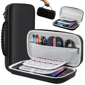 Nintendo Switch 2 ケース Lmcpa 7.9インチ対応 ハードシェル 軽量 大容量 トラベルバッグ 防水 耐衝撃 トラベルバッグ 収納 任天堂 スイッチ2 専用【並行輸入品】