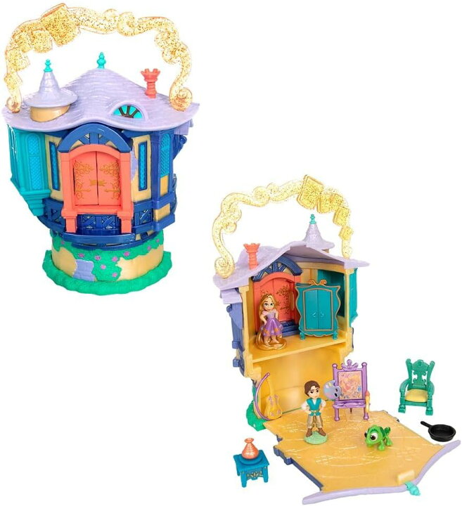 楽天市場】ディズニー プリンセス ラプンツェル タワー マイクロプレイ 