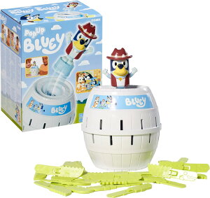 TOMY �|�b�v�A�b�v �u���[�C �L�b�Y �Q�[���bBluey �t�@�~���[ �{�[�h�Q�[�� 2�`4�l�p 4�Έȏ� �������V�� �܂܂��� �������� �a���� �N���X�}�X ���̎q �j�̎q TOMY Pop Up Bluey Kids Game�y���s�A���i