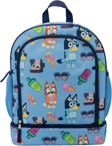 �u���[�C �r���S �����b�N 2 in 1 �o�b�N�p�b�N 16�C���`�b�ۗ⃉���`�Ή� �L�b�Y�X�N�[���o�b�O �������V�� �܂܂��� �������� �a���� �N���X�}�X ���̎q �j�̎q�y���s�A���i�zBluey & Bingo 2 in 