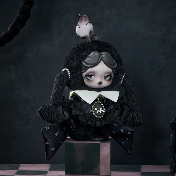 楽天市場】POP MART SKULLPANDA × Wednesday ぬいぐるみ 正規品 