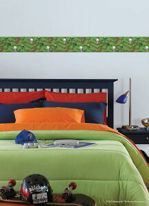 RoomMates �}�C���N���t�g �E�H�[�� �V�[�� �X�e�b�J�[ �\���Ă͂����� �ǃf�R �}�C�N�� �������V�� �܂܂��� �������� �a���� �N���X�}�X ���̎q �j�̎q�y���s�A���i�zMinecraft Hillside Peel and Stic