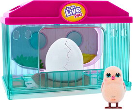 リトルライブペット おもちゃの鶏小屋 インタラクティブ ハッチ プレイセット サプライズベビー付き サウンド20種以上 ごっこ遊び ままごと おもちゃ 誕生日 クリスマス 女の子 男の子【並行輸入品】Little Live Pets Toy Chicken Coop