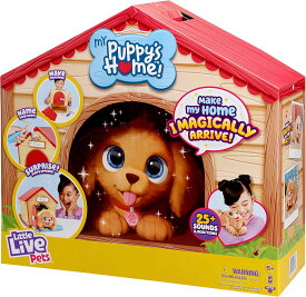 リトルライブペット マイ パピーズ ホーム プレイセット インタラクティブ 子犬 ぬいぐるみ 組み立て式ドッグハウス サウンド25種以上 ごっこ遊び ままごと おもちゃ 誕生日 クリスマス 女の子 男の子【並行輸入品】Little Live Pets My Puppy's Home Playset