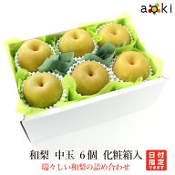 【当日発送OK】和梨 中玉 6個入 アオキフルーツ [和梨]RC フルーツギフト専門店青木フルーツ マイスター…