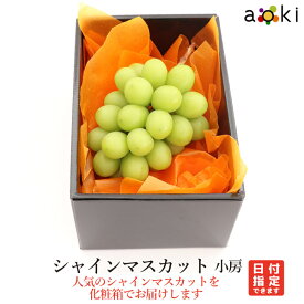 シャインマスカット 小房　2L 化粧箱入 アオキフルーツ [シャインマスカット 2L]RC 送料込 果物詰め合わせ 誕生日 プレゼント 御祝 内祝 結婚 御見舞ギフト お礼 快気祝い お祝い くだもの 内祝い 贈り物 お供え物 季節のフルーツ 中元 夏ギフト