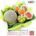 旬のフルーツギフトA アオキフルーツ ［キウイフルーツ シャインマスカット みかん メロン（青肉または赤肉） 桃］ RC…
