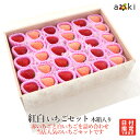 【当日発送可】紅白いちごセット 木箱入 350g前後[紅白いちご]RC イチゴ 苺 送料込 果物詰め合わせ 　ひな祭り　お歳…