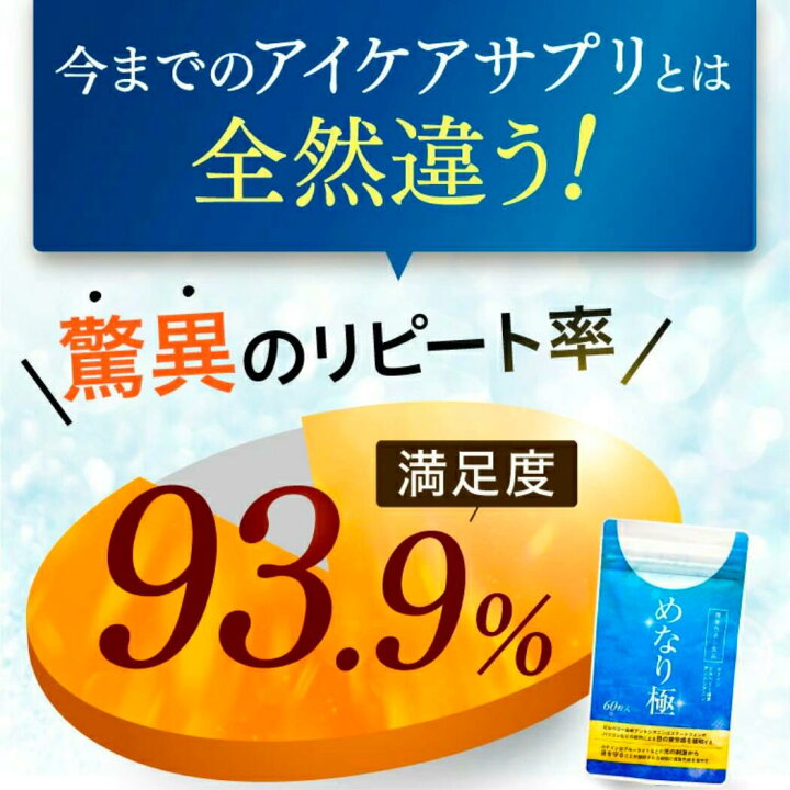 楽天市場】【公式】めなり極 高濃度 機能性表示食品 ルテイン さくらの  