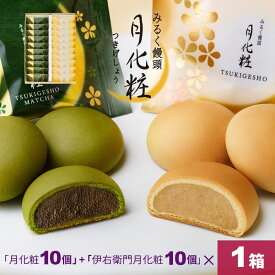 【P最大8倍★お買い物マラソン期間限定】 饅頭 まんじゅう 詰め合せ 20個入(月化粧×10個・伊右衛門月化粧×10個) 青木松風庵 和菓子 洋菓子 プレゼント 進物 贈り物 贈答用 大阪土産 お菓子 プチギフト 菓子折り