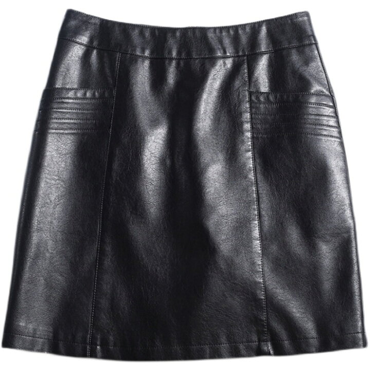 未使用品 ミス アシダ miss ashida スカート ラム レザー タイト ミニ  