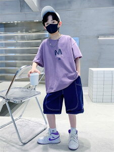 【期間限定10%OFF】子供服 セットアップ 夏 男の子 ジャージ キッズ 韓国子供服 上下セット 2点セット 半袖 Tシャツ パンツ ベビー服 男児 おしゃれ 通学着 通園着 新品