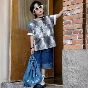【期間限定10%OFF】子供服 男の子 セットアップ 夏 男の子 ジャージ キッズ 韓国子供服 上下セット 2点セット 半袖 Tシャツ パンツ ベビー服 男児 おしゃれ 通学着 通園着 新品