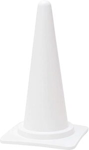 パイロン ソフトカラーコーン 白　トーグ安全 高耐久 25本セット 大型 スコッチコーン カラーコーン コーン 三角コーン