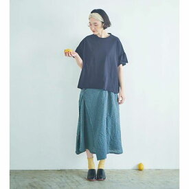 【SALE/セール】【2021春夏】tumugu: 【ツムグ】リネンコットンギンガム　マルチwayスカート（2色）（F）tb21233