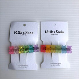 【Milk & Soda】milk&soda HAIR CLIP クマ ファミリー（2色）mxs_hc329_330